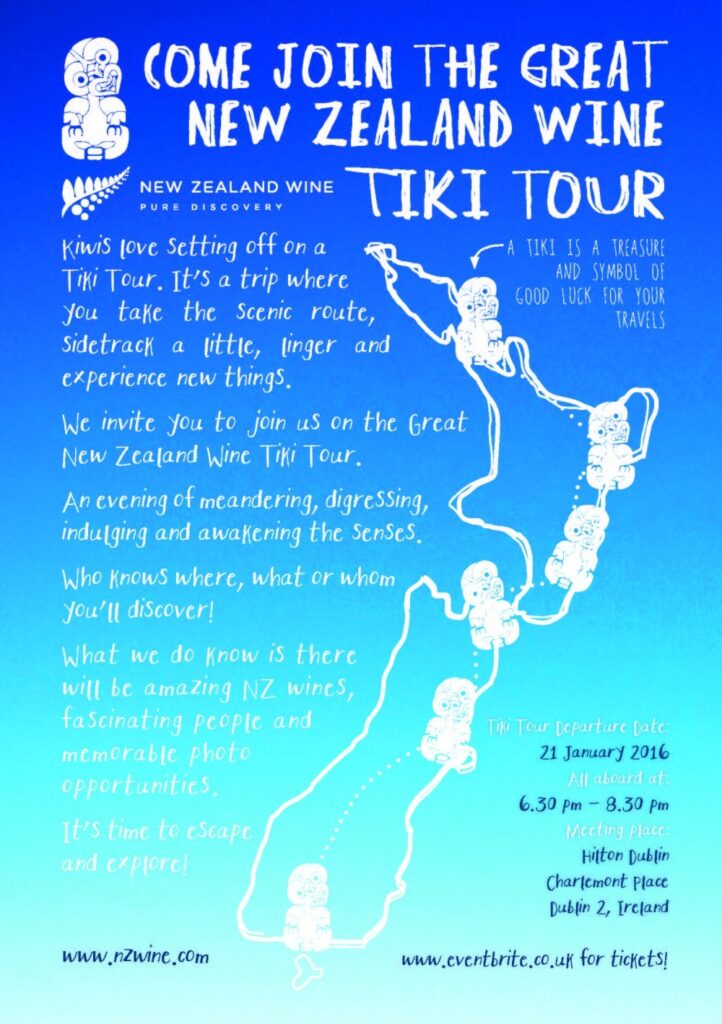 Tiki tour advert email- Dublin New Zealand