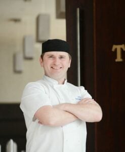 John Nagle outside Ivy Restaurant Dunboyne Castle Hotel