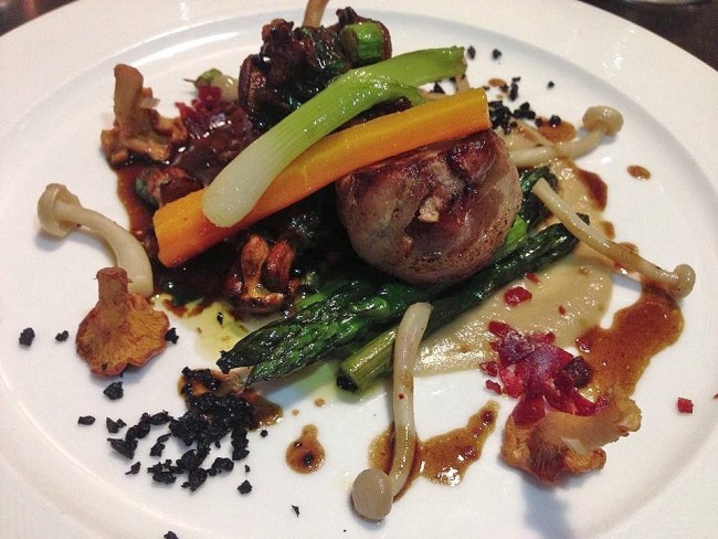 Fillet of Rare Breed Pork with Girolles