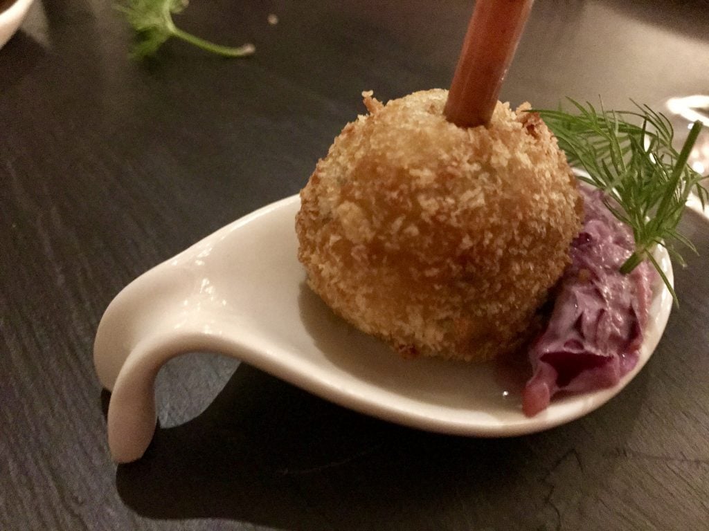 The Bay Tree Bistro - croquettes of House Cured & Spiced Piedmontese Beef