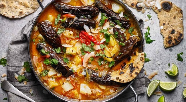 Man-Up Caribbean Veg Curry Recipe with Fresh Roti from Nick Knowles