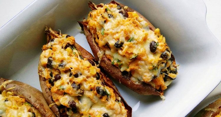 Stuffed Mexican Style Sweet Potatoes Recipe by Anna-Jane Kingston