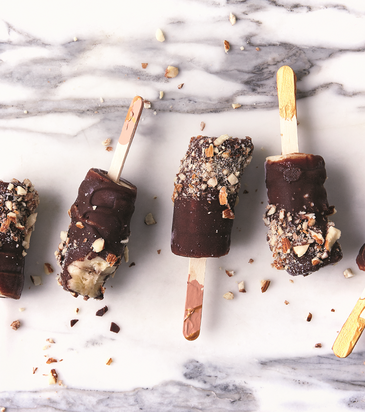 Chocolate Coated Banana Ice Pop Recipe from the Eat Smart Cookbook