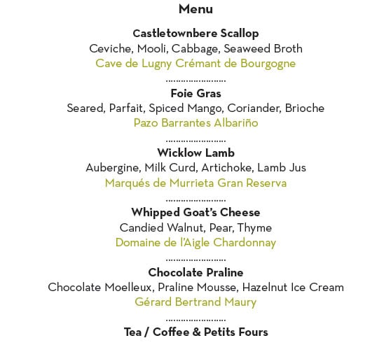 Michelin Chef Meets Master of Wine for and Unforgettable Wine Dinner at l'Ecrivain