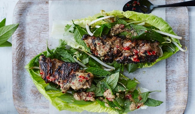 Sticky Five-Spice Chicken Wraps