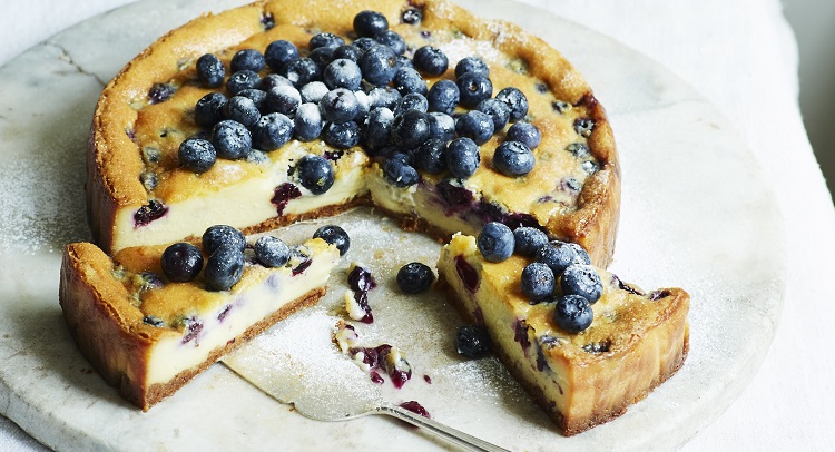 blueberry and white chocolate cheesecake recipe.