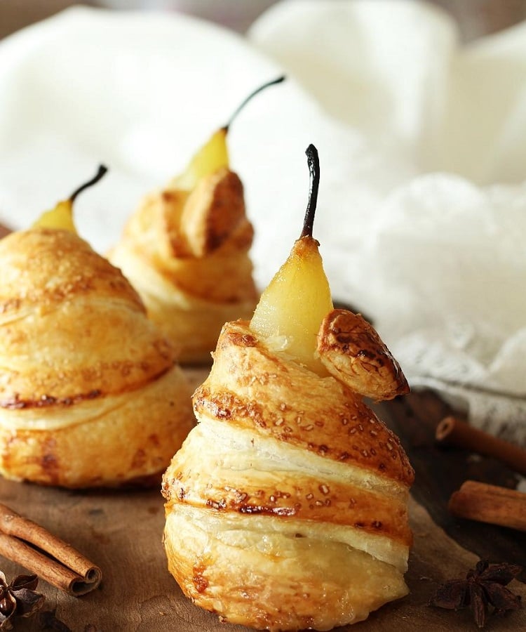 Puff pastry poached pear recipe 1