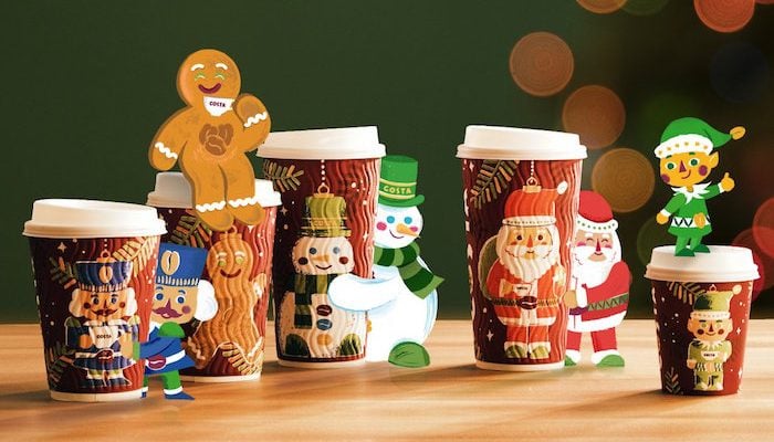 Costa Coffee Christmas Cups
