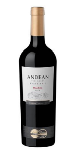 Andean Vineyards Reserve Malbec 2015