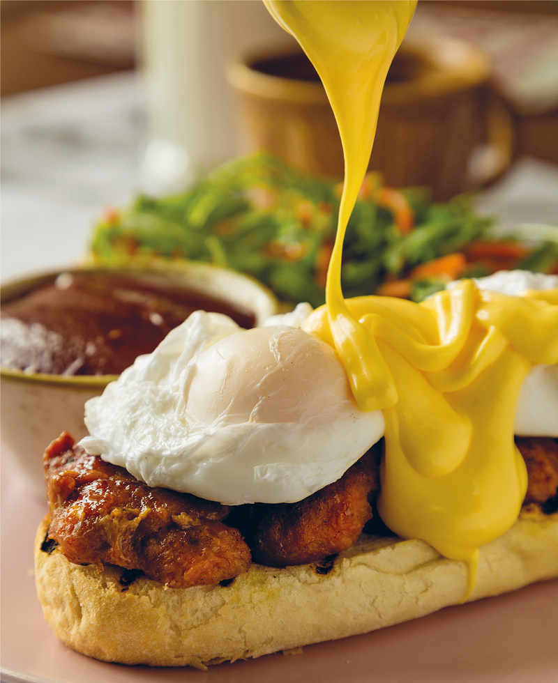 Eggs Benedict with Chorizo Patties Recipe By Simon Delaney